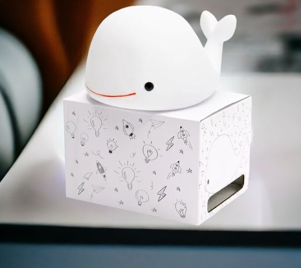 Настольный светильник светодиодный Bolly / Детский ночник в виде кита